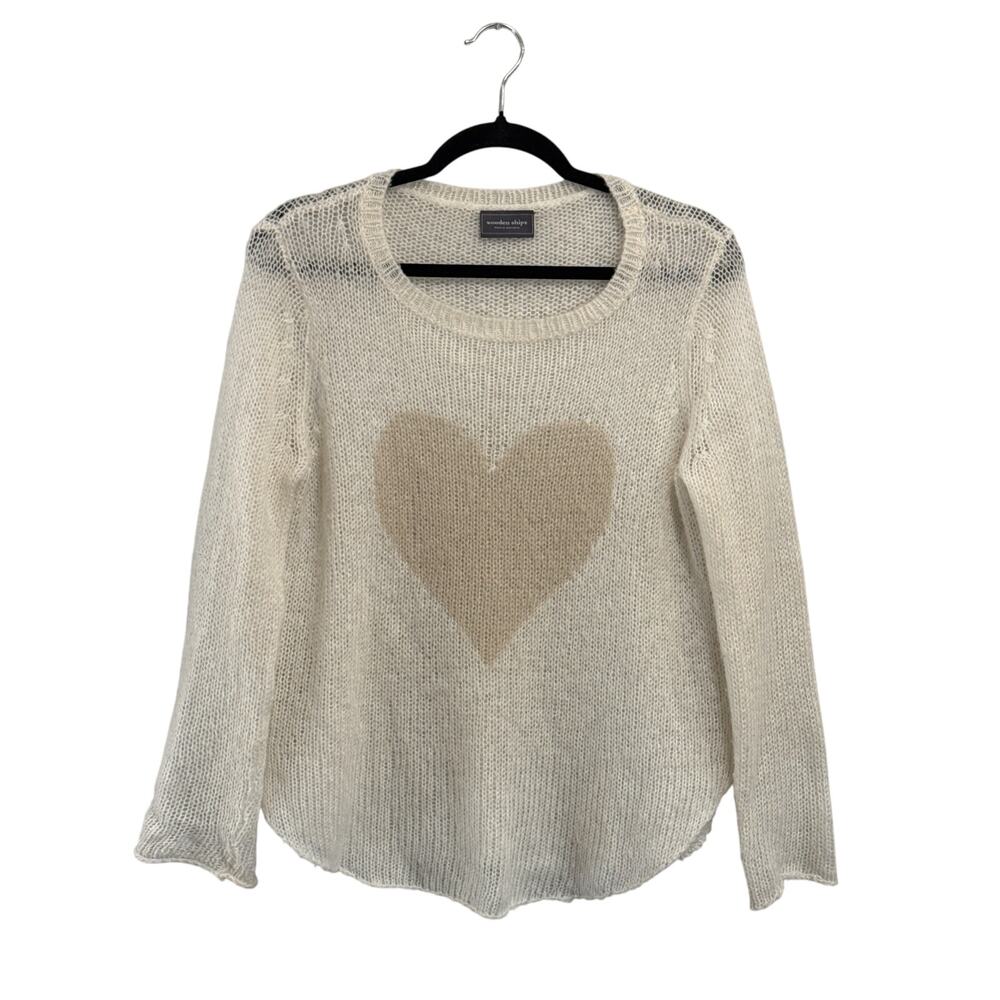 Wooden Ships Knit Heart Sweater